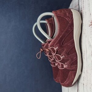 Dansko | Holland Sneaker in Wine Burgundy Suede Leather Orthotic Size 36 5.5 - 6